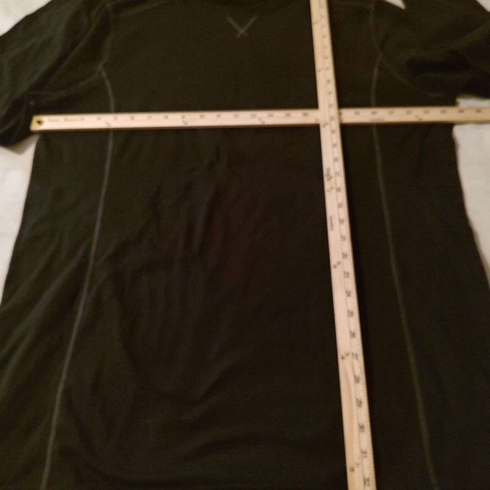 Red Head Compression Shirt Mens 2XLT Black Excellent Short Sleeve HeatGear